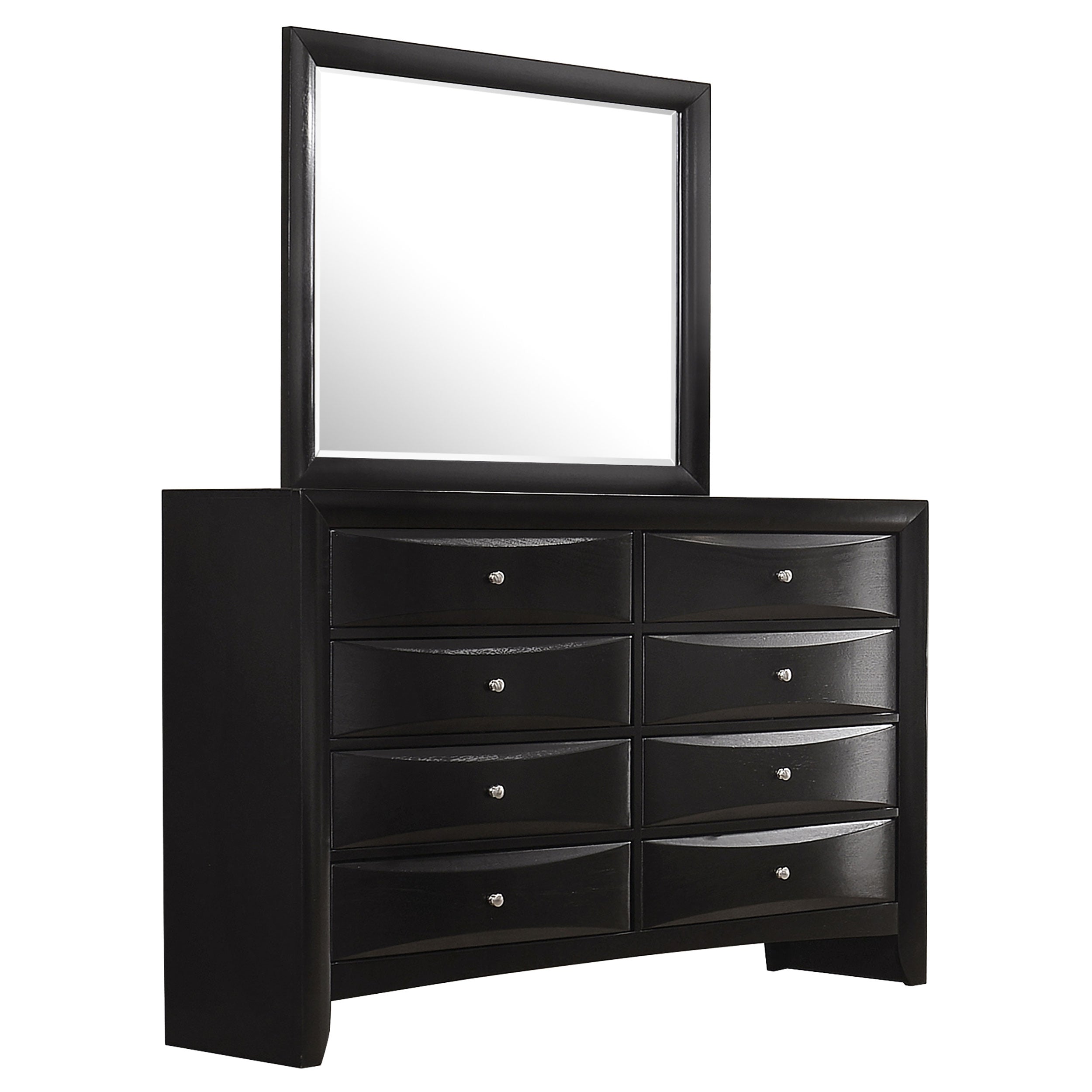 Best Furniture Outlet - Coaster - Briana 8-drawer Dresser with Mirror Black - 200703M