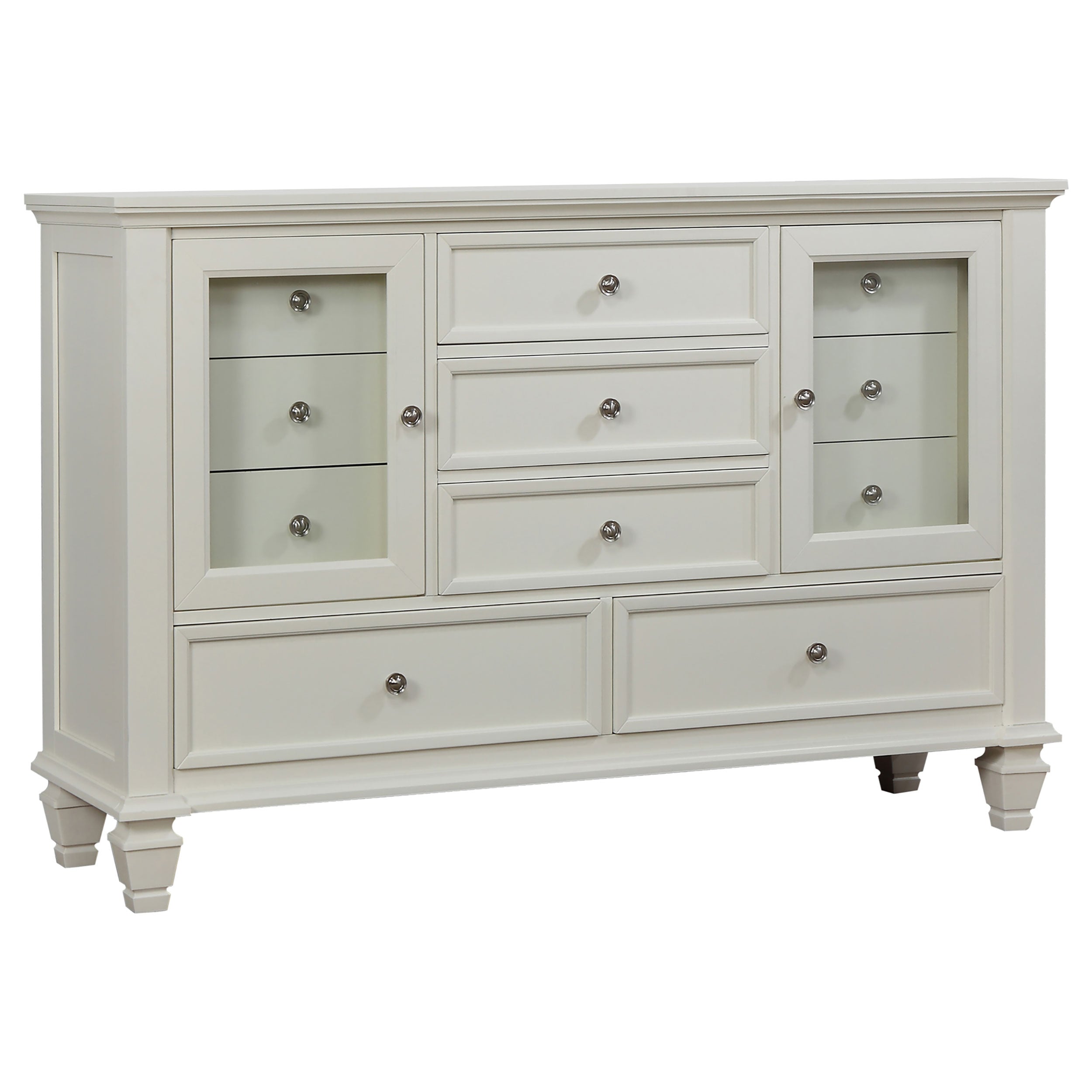 Best Furniture Outlet - Coaster - Sandy Beach 11-drawer Dresser Cream White - 201303