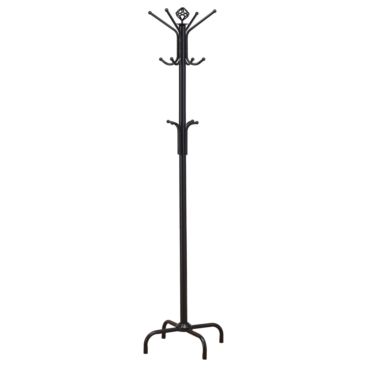 Best Furniture Outlet - Coaster - Collier 12 Hook Freestanding Coat Rack Hat Hanger Black - 2019