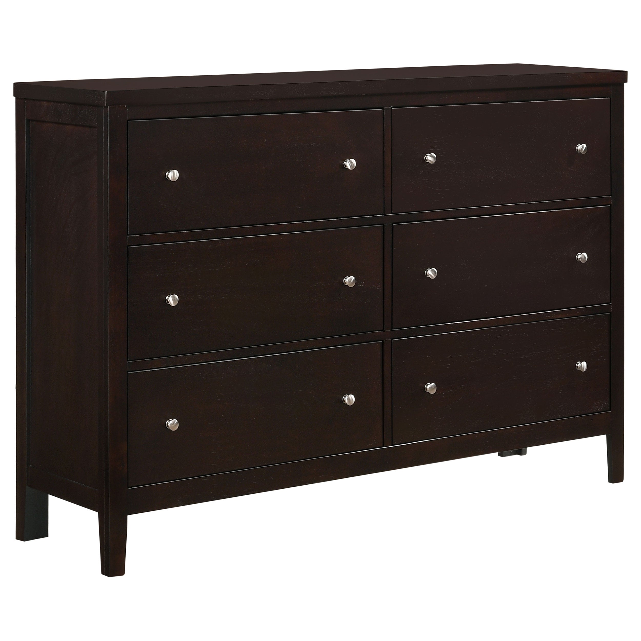 Best Furniture Outlet - Coaster - Carlton 6-drawer Dresser Cappuccino - 202093