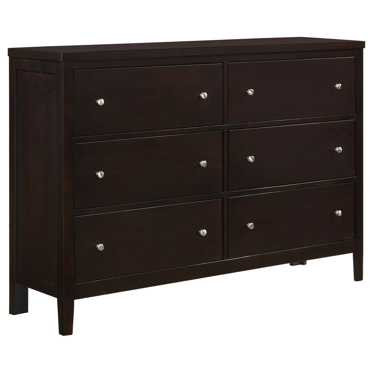 Best Furniture Outlet - Coaster - Carlton 6-drawer Dresser Cappuccino - 202093