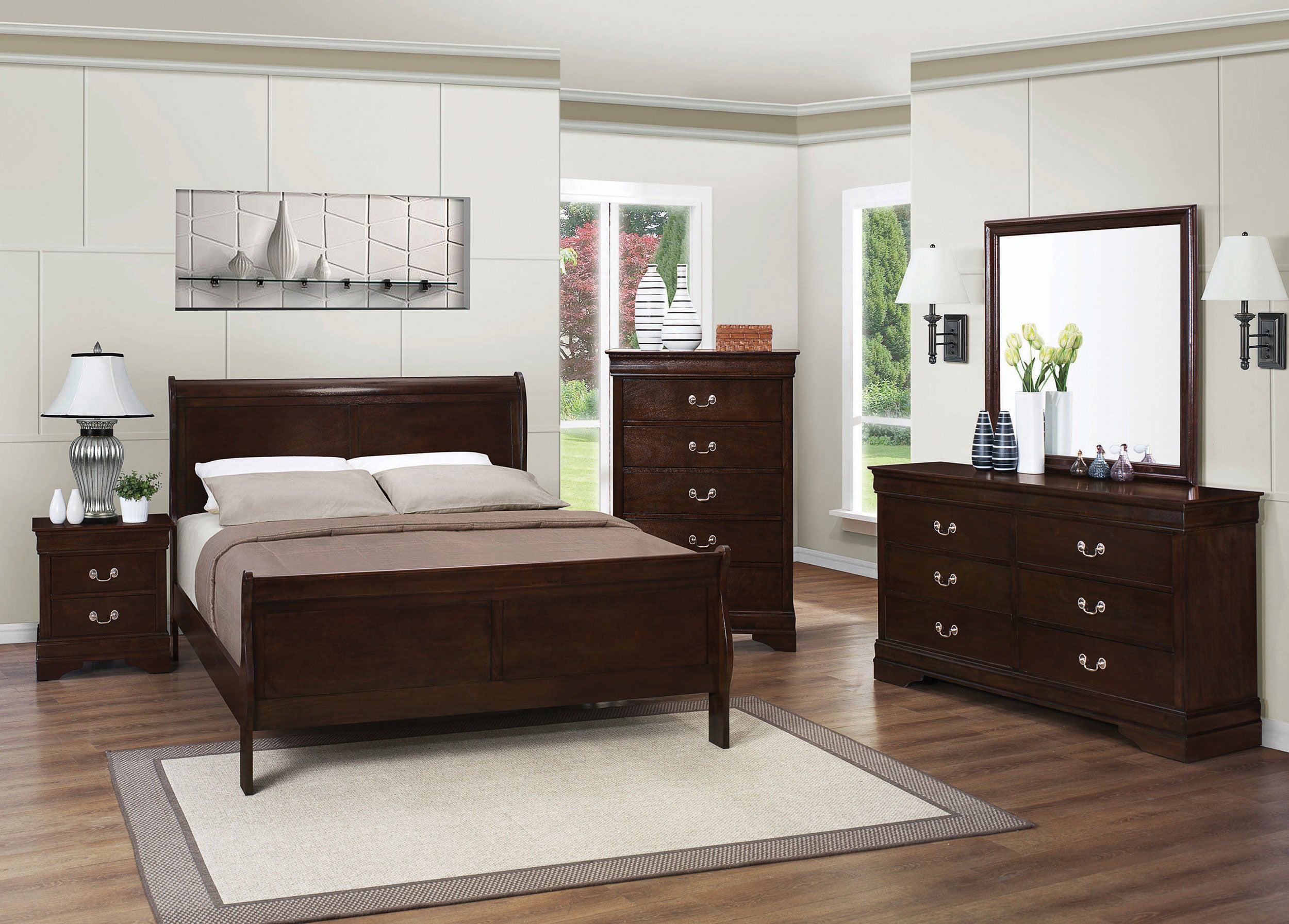 Best Furniture Outlet - Coaster - Louis Philippe 5-piece Full Bedroom Set Cappuccino - 202411F-S5