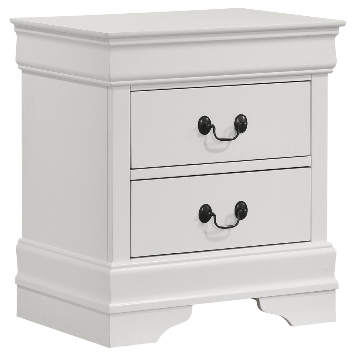 Best Furniture Outlet - Coaster - Louis Philippe 2-drawer Nightstand Bedside Table White - 202442
