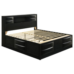 Best Furniture Outlet - Coaster - Briana Wood California King Storage Bookcase Bed Black - 202701KW