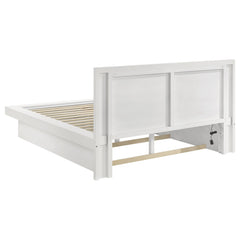 Jessica 6-piece Eastern King LED Bedroom Set Snow White