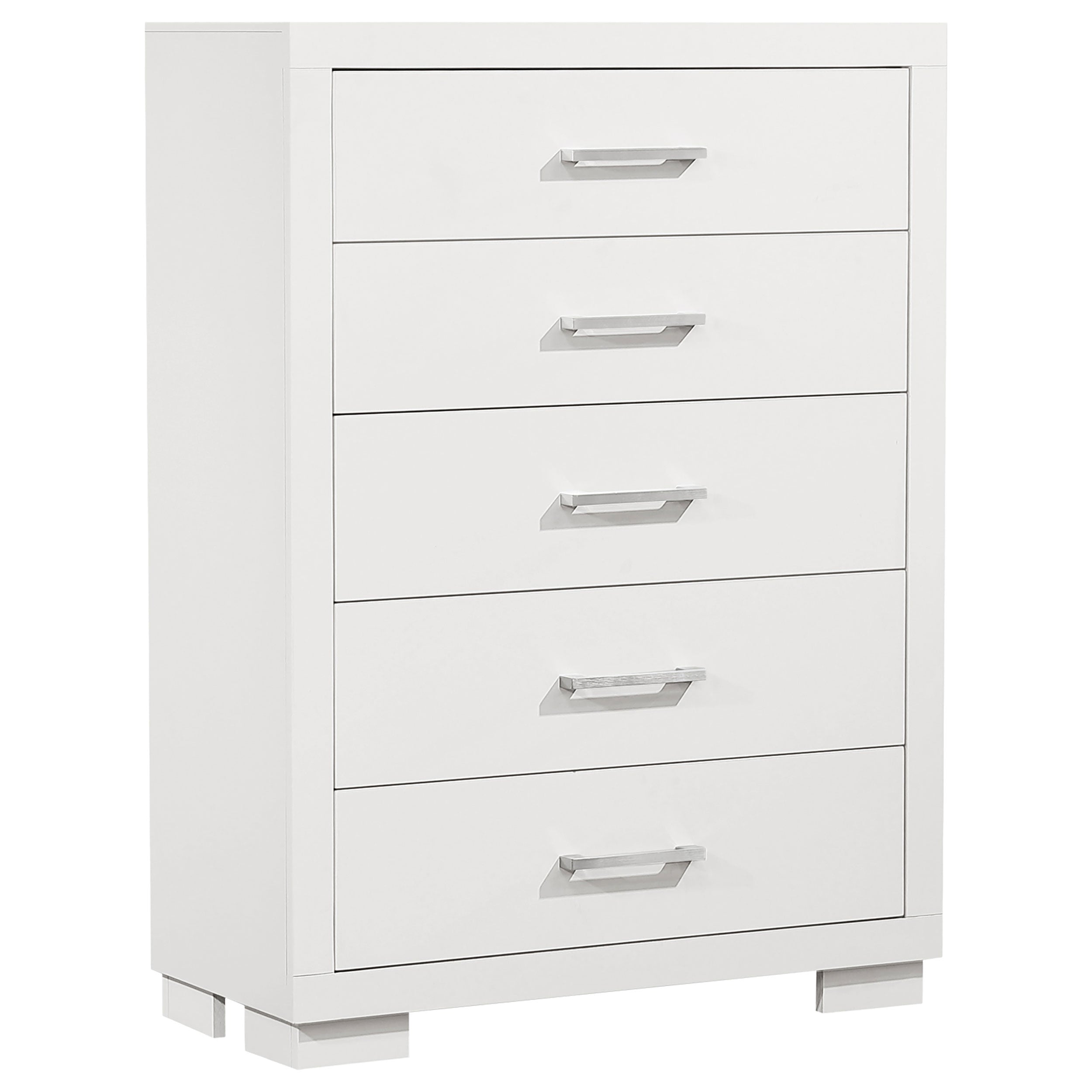 Best Furniture Outlet - Coaster - Jessica 5-drawer Bedroom Chest Snow White - 202995