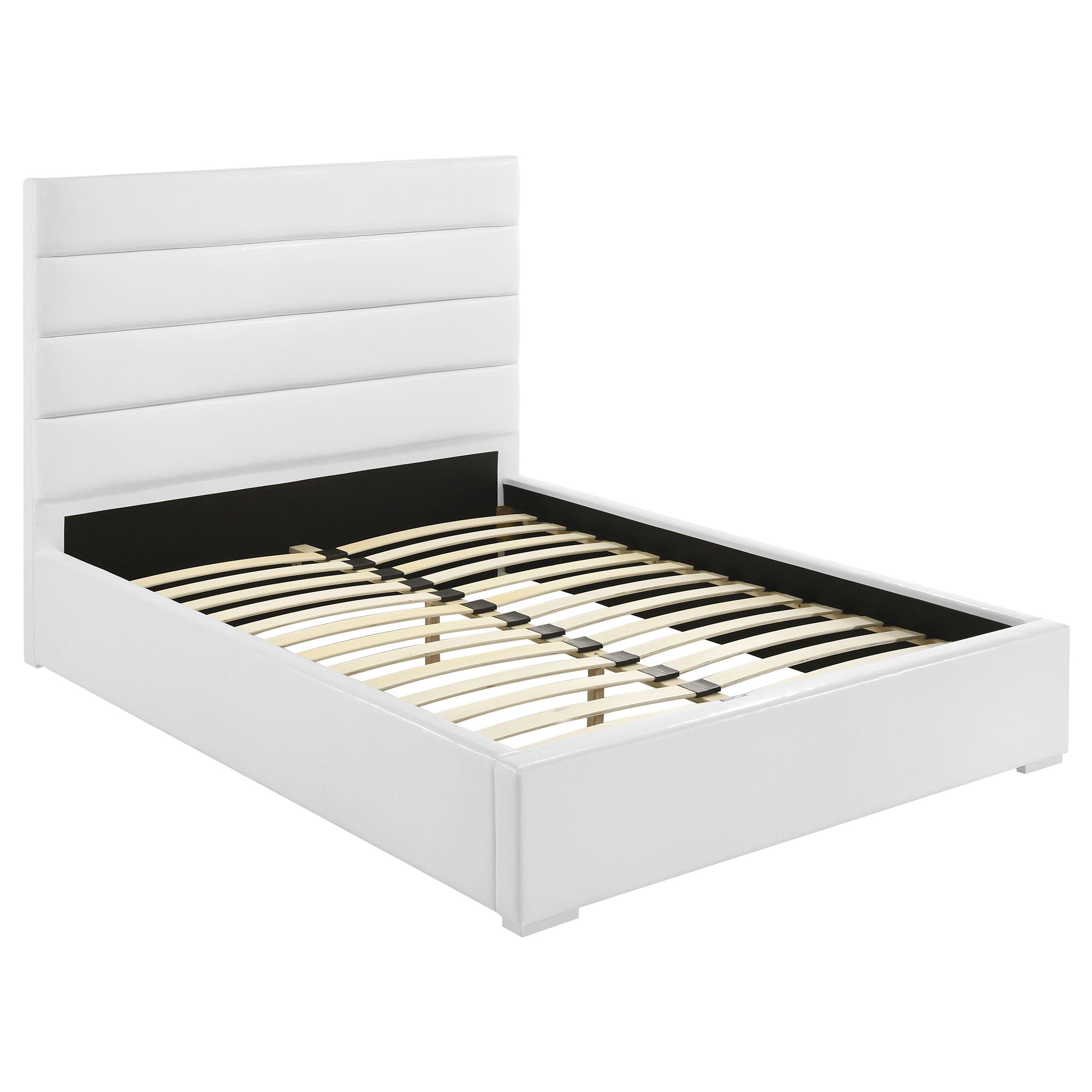 Best Furniture Outlet - Coaster - Felicity 53-inch Upholstered Full Platform Bed White - 203511F