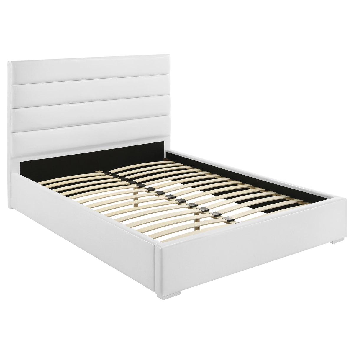Best Furniture Outlet - Coaster - Felicity 53-inch Upholstered California King Bed White - 203511KW