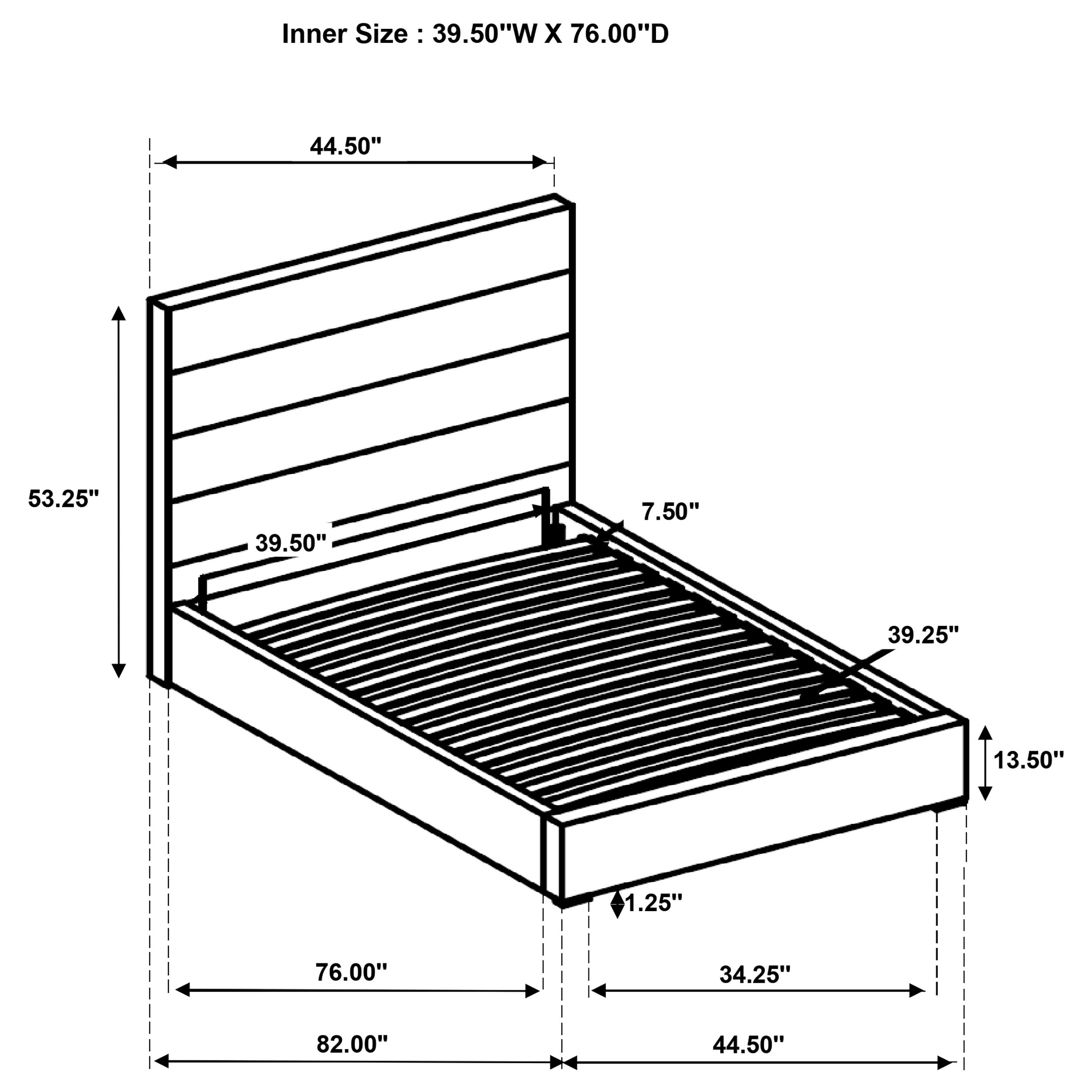 Best Furniture Outlet - Coaster - Felicity 53-inch Upholstered Twin Platform Bed White - 203511T