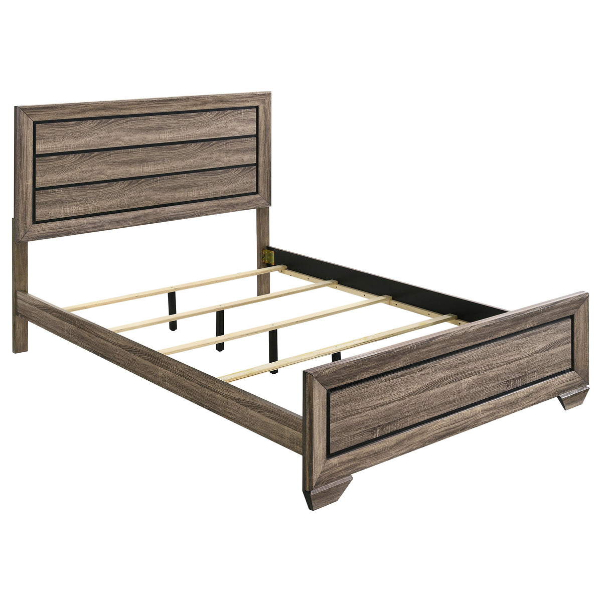 Best Furniture Outlet - Coaster - Kauffman Wood Queen Panel Bed Washed Taupe - 204191Q