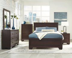 Best Furniture Outlet - Coaster - Kauffman 5-piece Eastern King Bedroom Set Dark Cocoa - 204391KE-S5