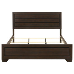 Kauffman Wood California King Panel Bed Dark Cocoa