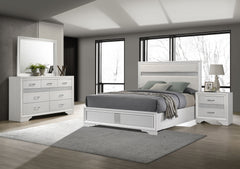Best Furniture Outlet - Coaster - Miranda 4-piece Eastern King Bedroom Set White - 205110KE-S4