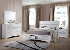 Best Furniture Outlet - Coaster - Miranda 4-piece California King Bedroom Set White - 205111KW-S4