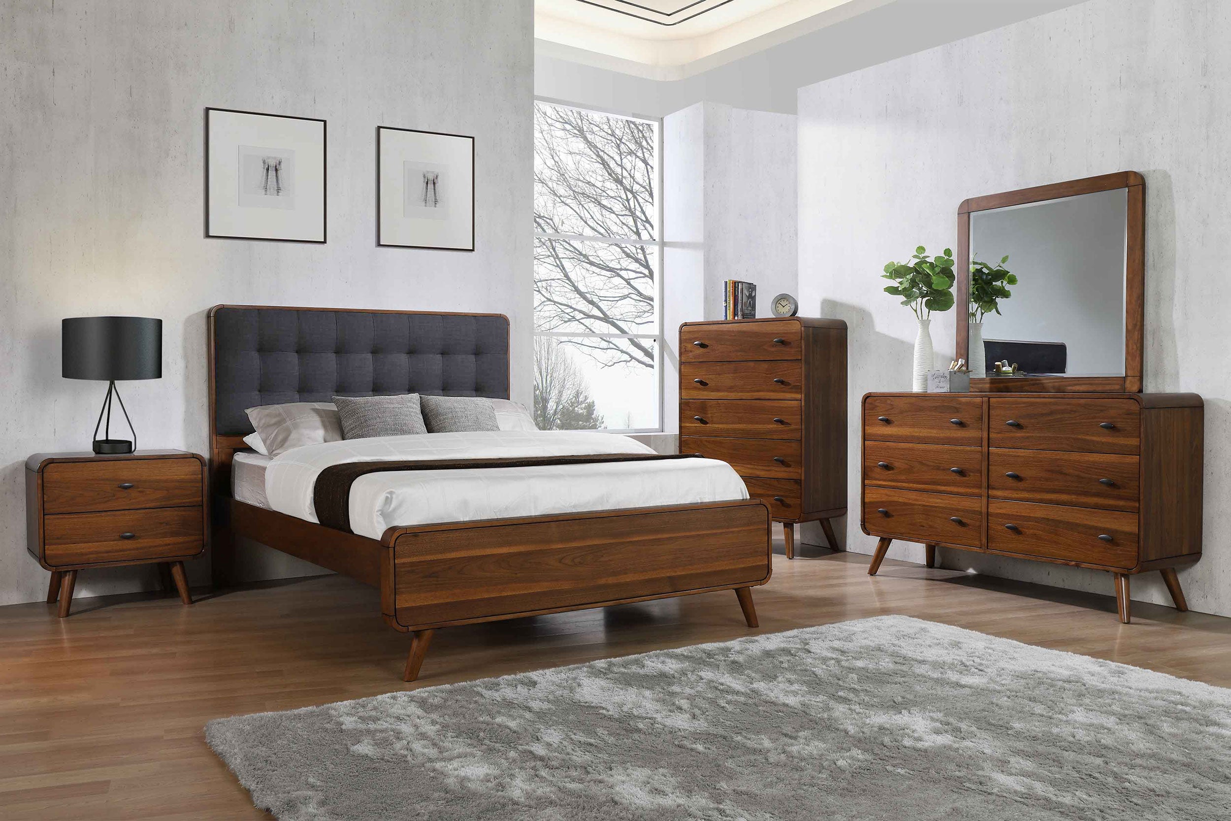 Best Furniture Outlet - Coaster - Robyn 5-piece California King Bedroom Set Dark Walnut - 205131KW-S5
