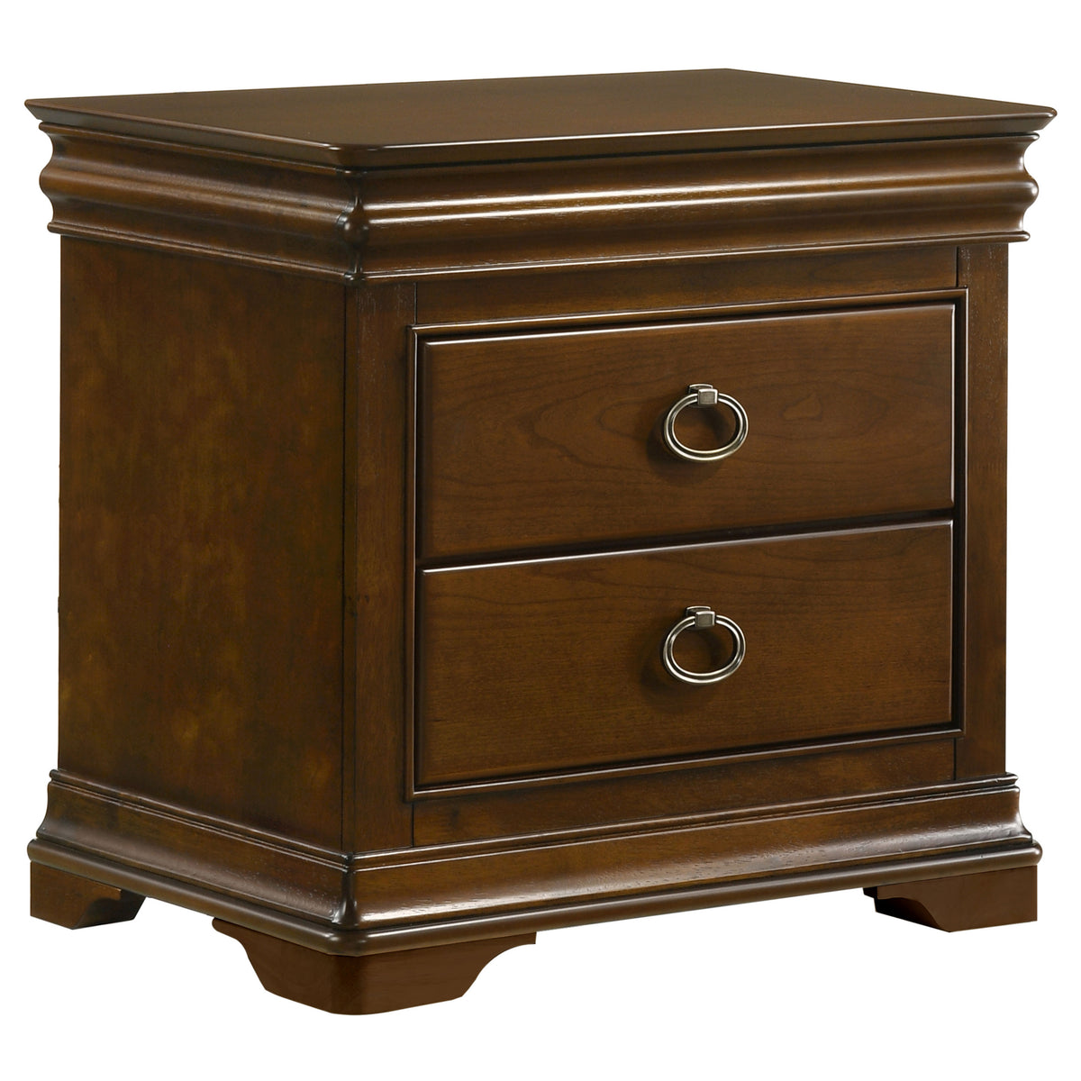Best Furniture Outlet - Coaster - Garland 2-drawer Nightstand Bedside Table Brown Cherry - 205302