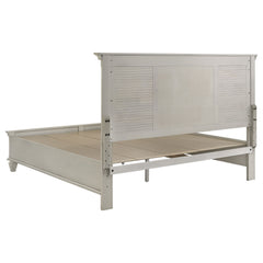 Franco 4-piece Eastern King Bedroom Set Distressed White