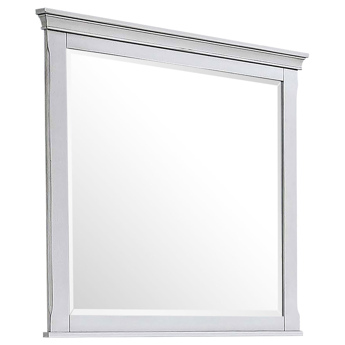 Best Furniture Outlet - Coaster - Franco Dresser Mirror Distressed White - 205334