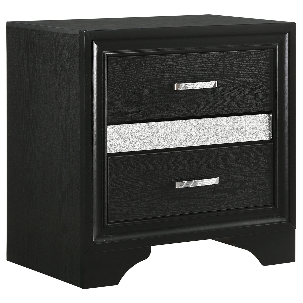 Best Furniture Outlet - Coaster - Miranda 3-drawer Nightstand Bedside Table Black - 206362
