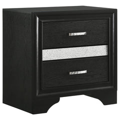 Best Furniture Outlet - Coaster - Miranda 3-drawer Nightstand Bedside Table Black - 206362