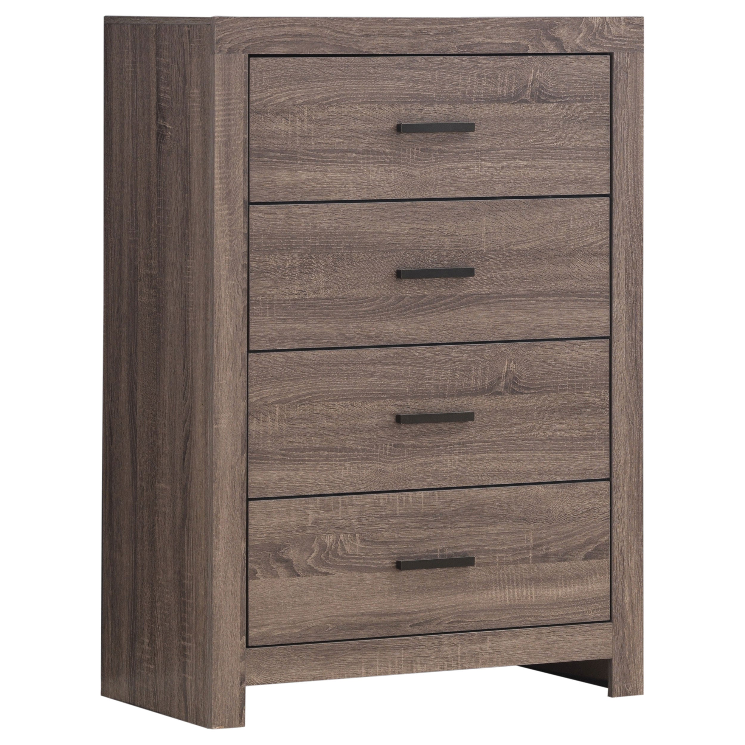 Best Furniture Outlet - Coaster - Brantford 4-drawer Bedroom Chest Barrel Oak - 207045