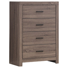 Best Furniture Outlet - Coaster - Brantford 4-drawer Bedroom Chest Barrel Oak - 207045