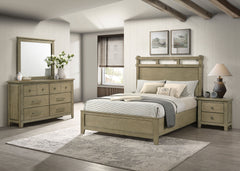 Best Furniture Outlet - Coaster - Hazlewood 4-piece Eastern King Bedroom Set Vineyard Oak - 207531KE-S4