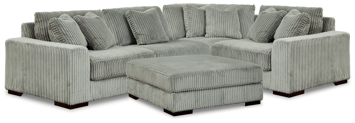 Best Furniture Outlet - Ashley Furniture - Lindyn 4-Piece Sectional and Ottoman - 4-Piece Sectional and Ottoman - 21105U7