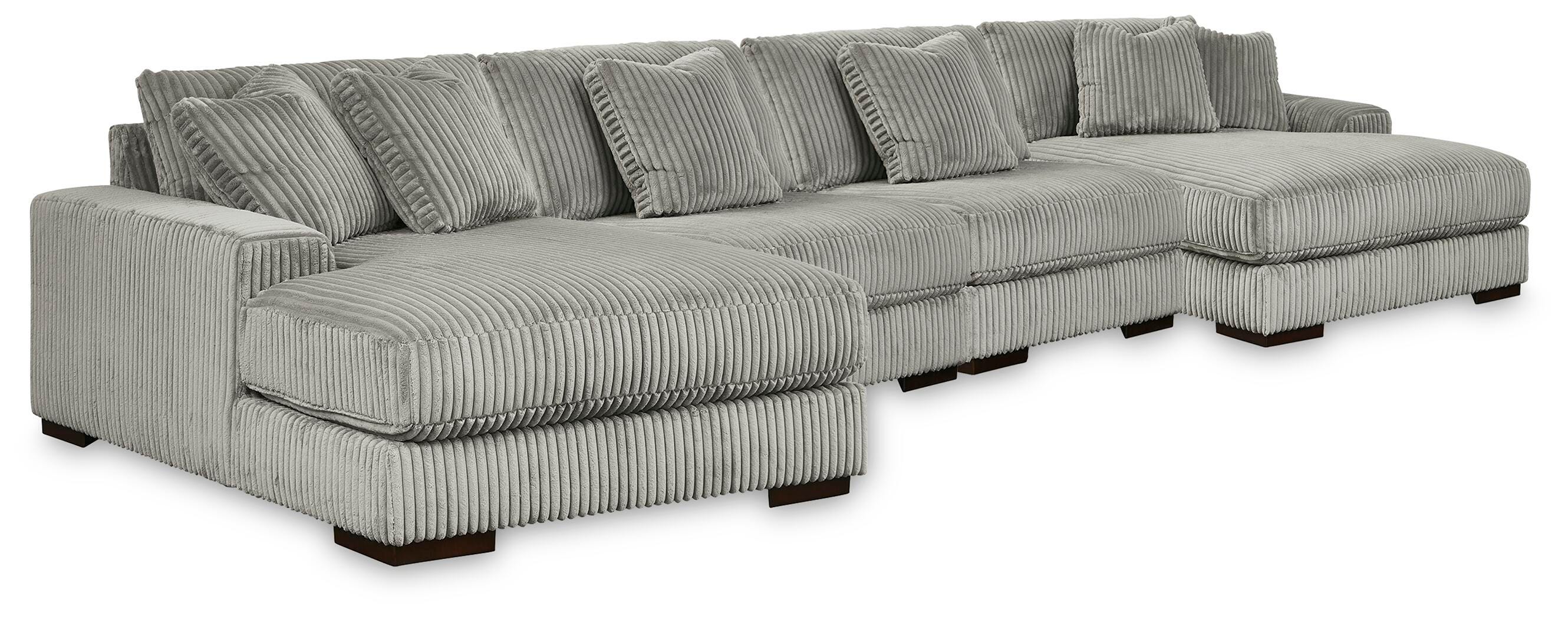 Best Furniture Outlet - Ashley Furniture - Lindyn 4-Piece Sectional with Double Chaise - 4-Piece Sectional with Double Chaise - 21105S20
