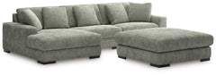 Best Furniture Outlet - Ashley Furniture - Lindyn 3-Piece Sectional with Ottoman - 3-Piece Sectional with Ottoman - 21105U10