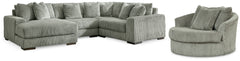Best Furniture Outlet - Ashley Furniture - Lindyn 4-Piece Sectionals with Chair - 4-Piece Sectionals with Chair - 21105U4