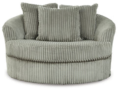 Lindyn Super Chaise with Oversized Swivel Chair