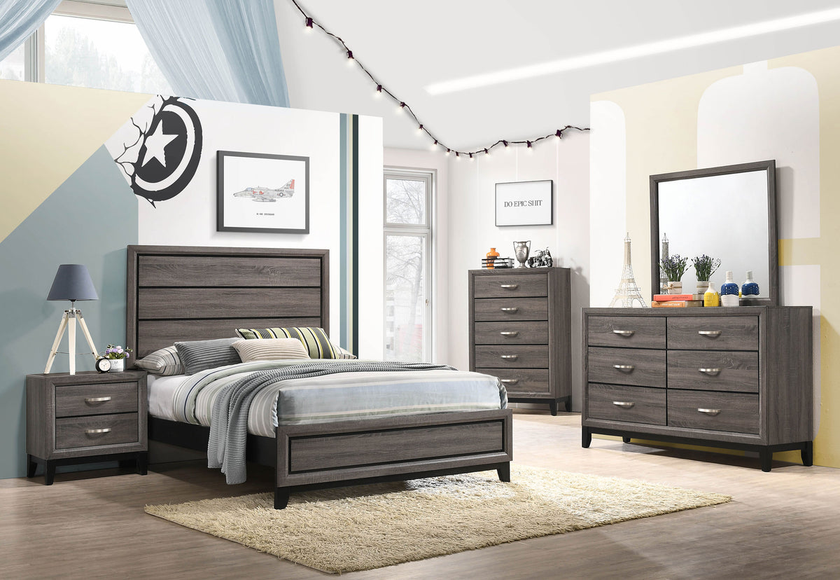 Best Furniture Outlet - Coaster - Watson Five-piece Full Bedroom Set Grey Oak - 212421F-S5