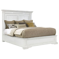 McKinney California King LED Light Panel Bed Vintage White