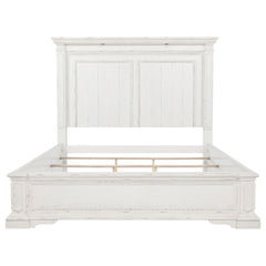 McKinney Queen LED Light Panel Bed Vintage White