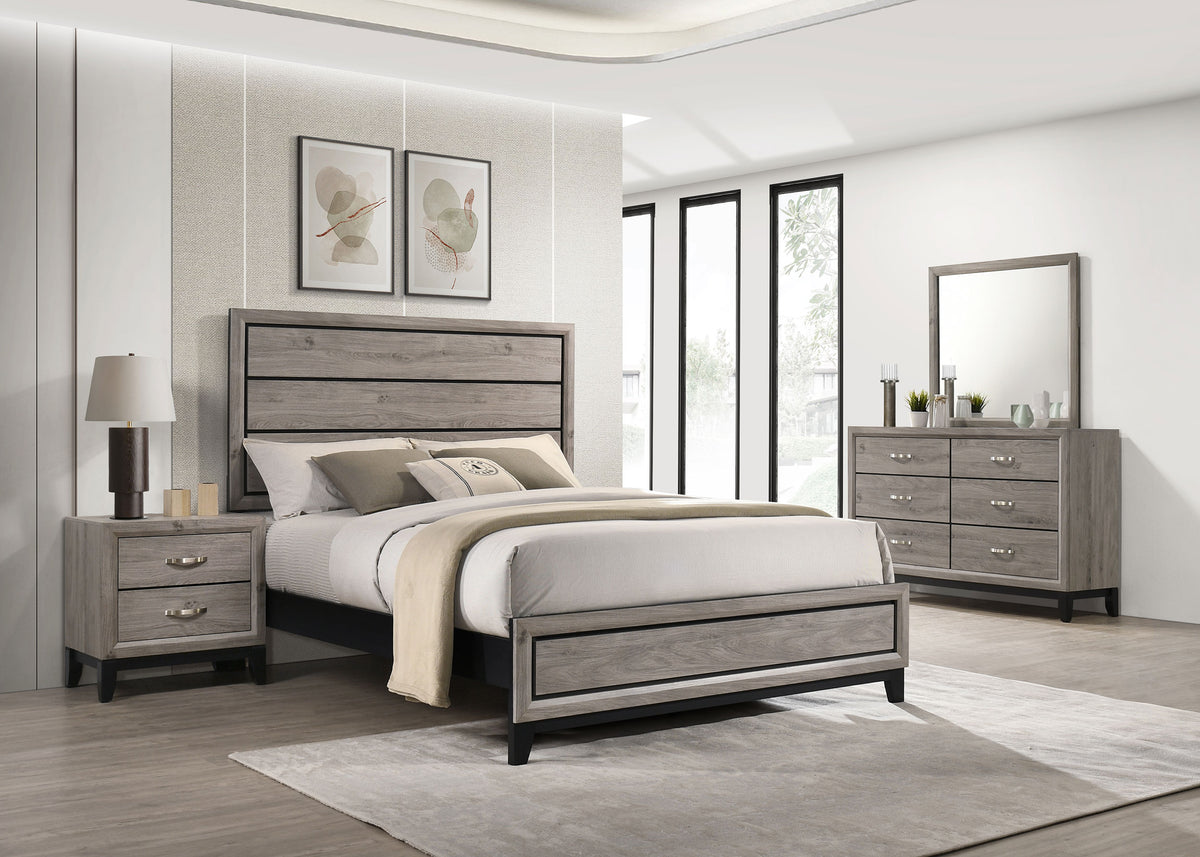 Best Furniture Outlet - Coaster - Valen Four-piece Full Bedroom Set Light Taupe - 215911F-S4
