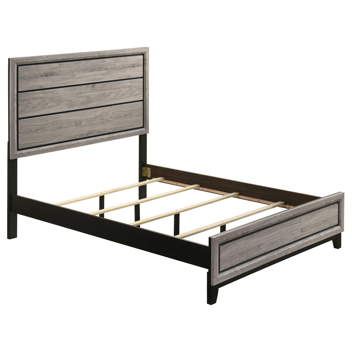 Best Furniture Outlet - Coaster - Valen Wood Full Panel Bed Light Taupe - 215911F