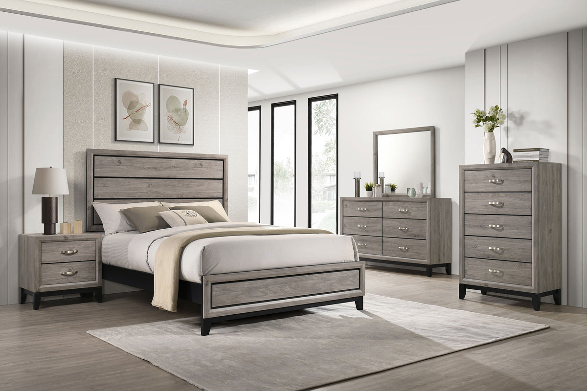 Best Furniture Outlet - Coaster - Valen Five-piece Queen Bedroom Set Light Taupe - 215911Q-S5