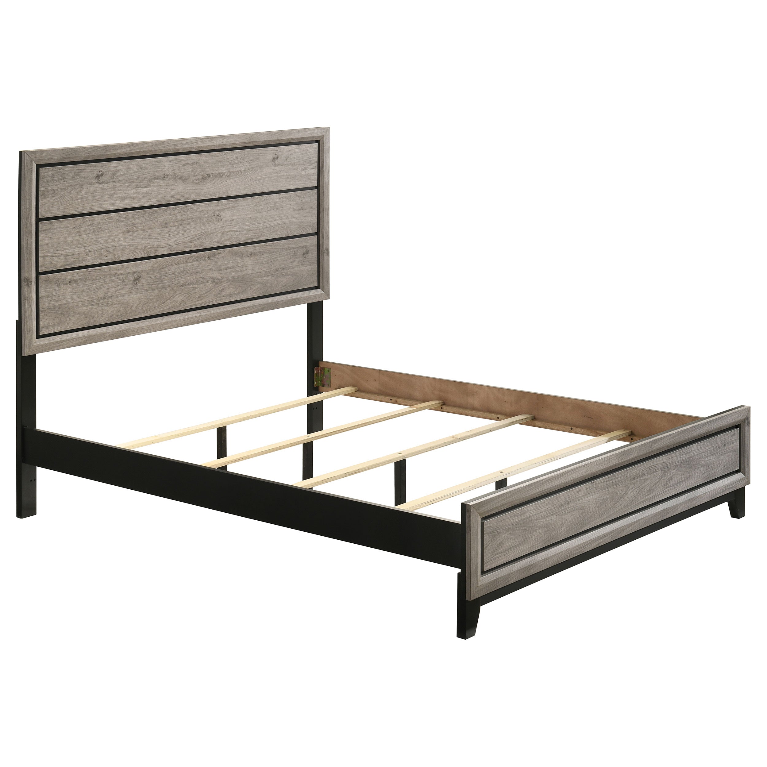 Best Furniture Outlet - Coaster - Valen Wood Queen Panel Bed Light Taupe - 215911Q