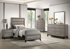Best Furniture Outlet - Coaster - Valen Five-piece Twin Bedroom Set Light Taupe - 215911T-S5