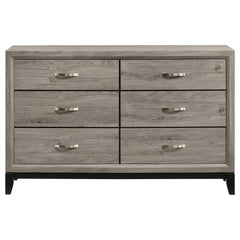 Valen 6-drawer Bedroom Dresser Cabinet Light Taupe