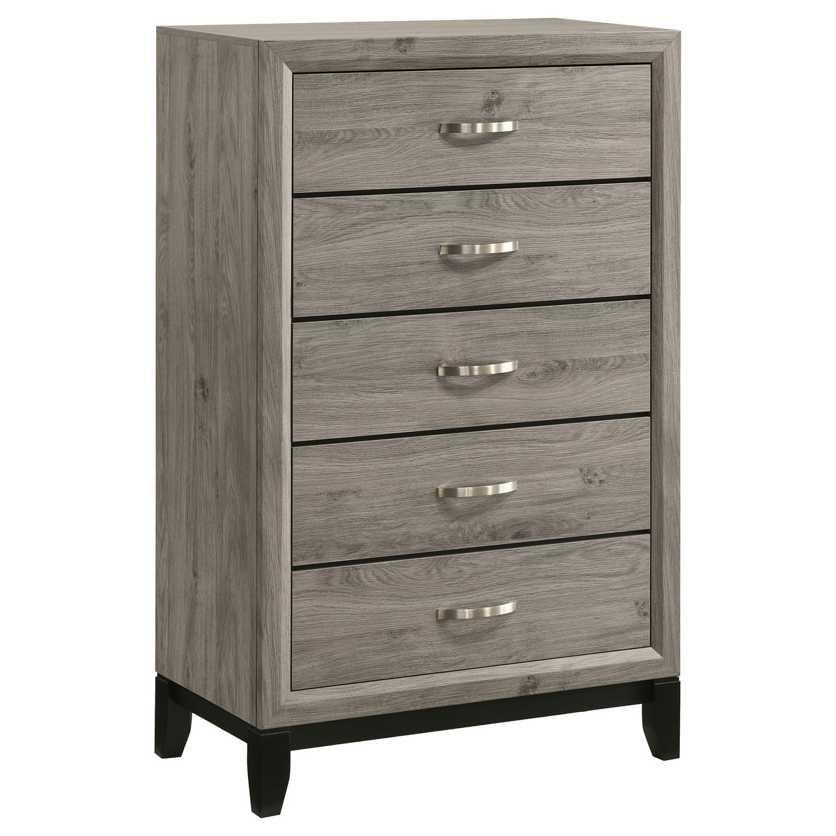Best Furniture Outlet - Coaster - Valen 5-drawer Bedroom Chest of Drawers Light Taupe - 215915