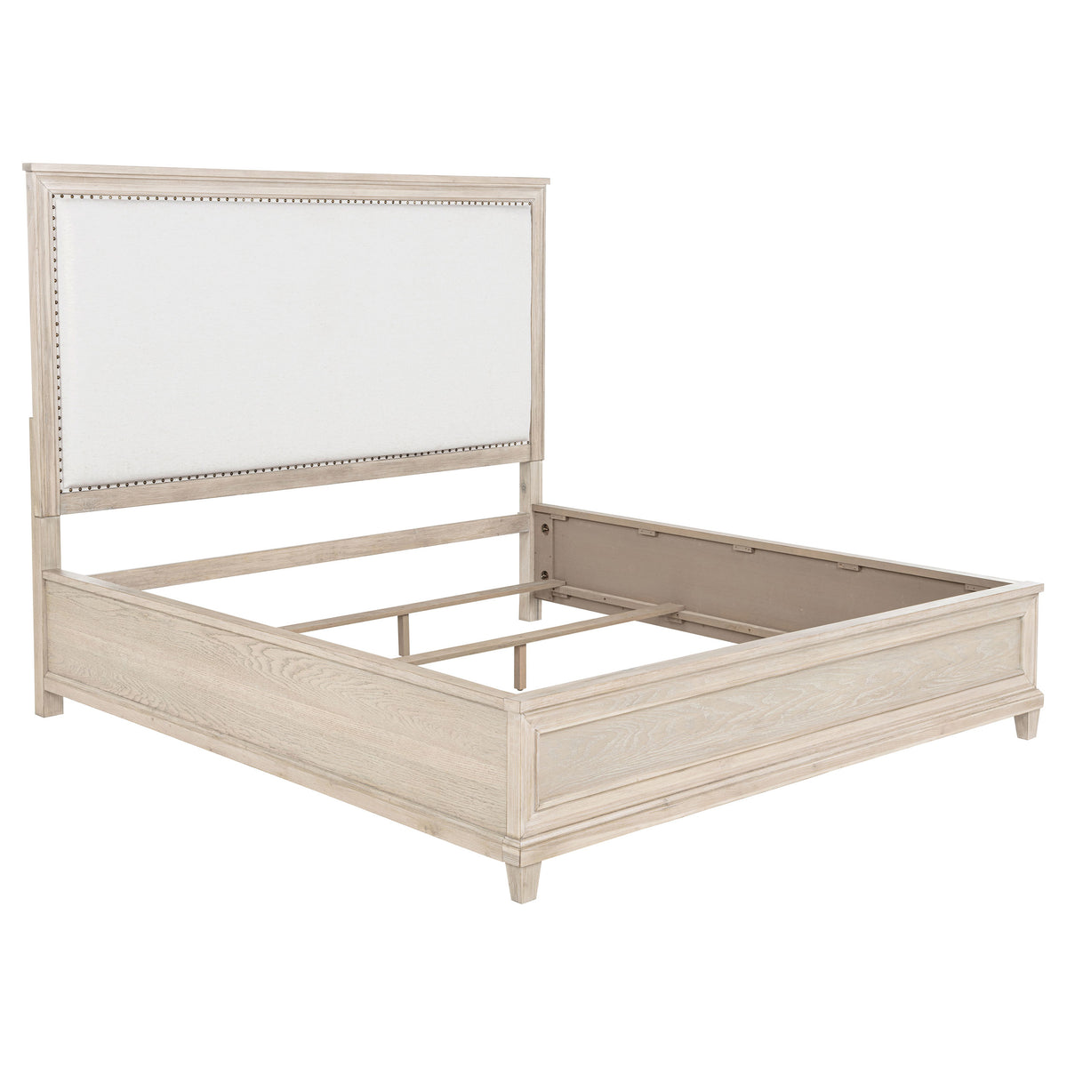 Best Furniture Outlet - Coaster - Pembroke 66-inch Eastern King Panel Bed Washed Oak - 215921KE