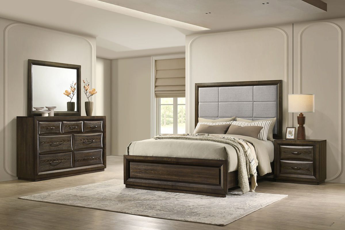 Best Furniture Outlet - Coaster - Atlas 4-piece California King Bedroom Set Dark Oak - 215971KW-S4