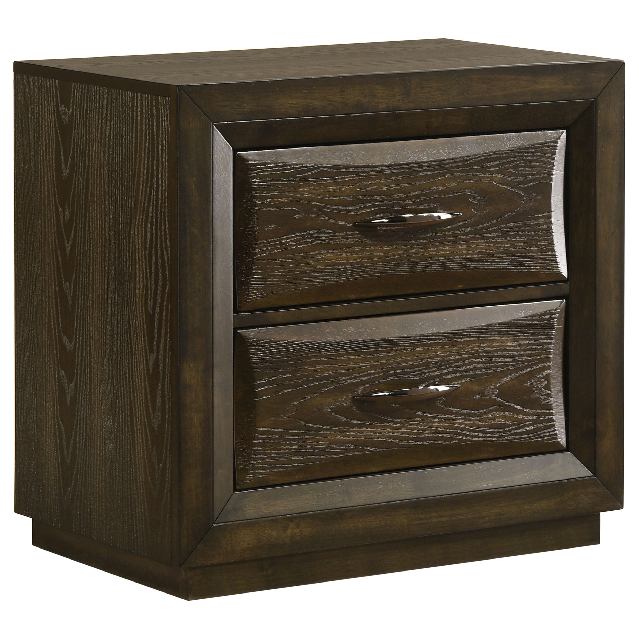 Best Furniture Outlet - Coaster - Atlas 2-drawer Bedroom Nightstand Bedside Table Dark Oak - 215972