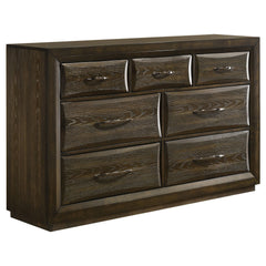 Best Furniture Outlet - Coaster - Atlas 7-drawer Bedroom Dresser Cabinet Dark Oak - 215973