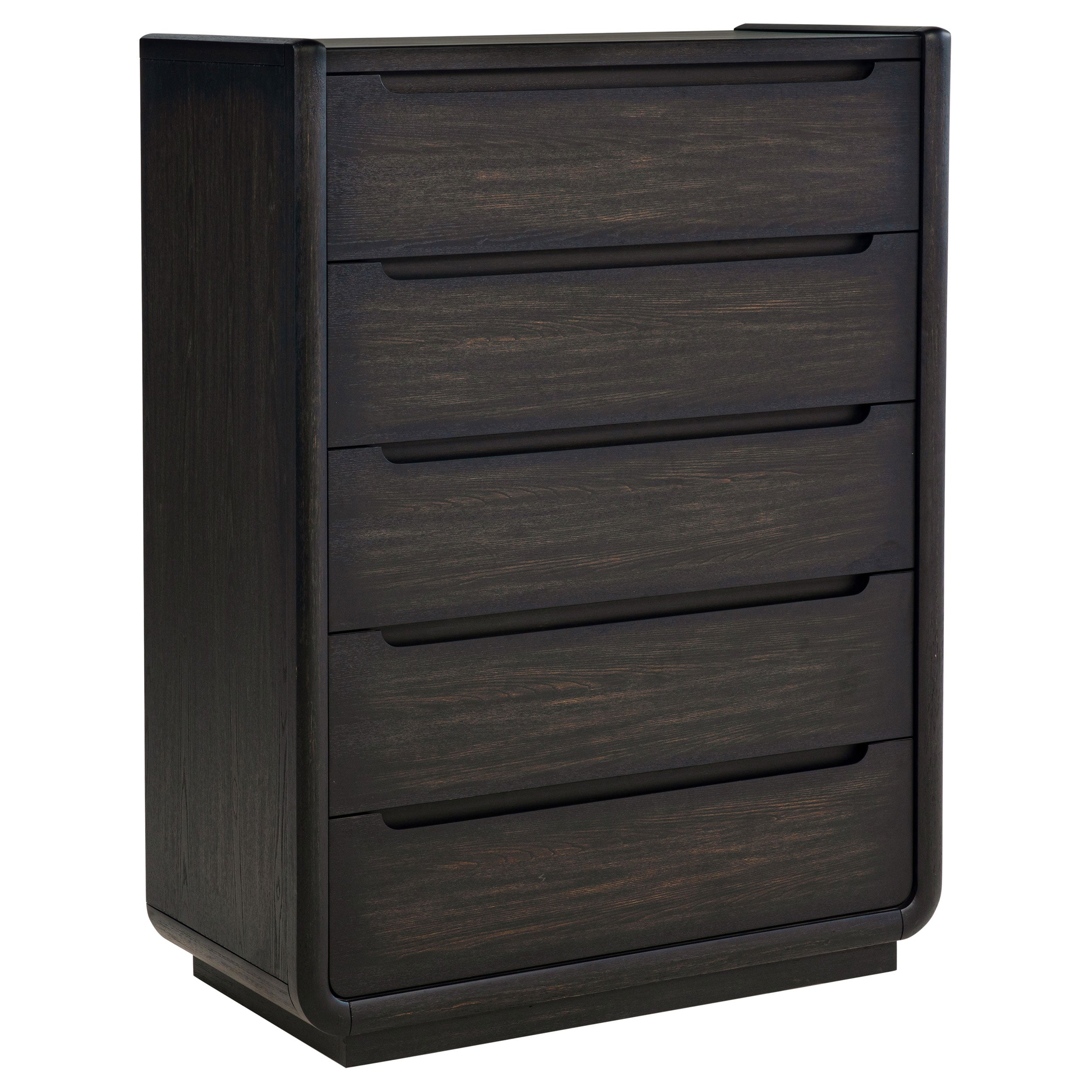 Best Furniture Outlet - Coaster - Leandro 5-drawer Bedroom Chest of Drawers Burnished Black - 222495