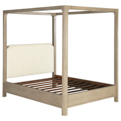 Best Furniture Outlet - Coaster - Solano 83-inch California King Canopy Bed Weathered Mango - 222520KW