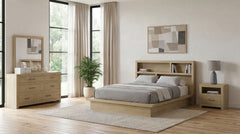 Best Furniture Outlet - Coaster - Hendricks 4-piece Queen Bedroom Set Light Oak - 222650Q-S4