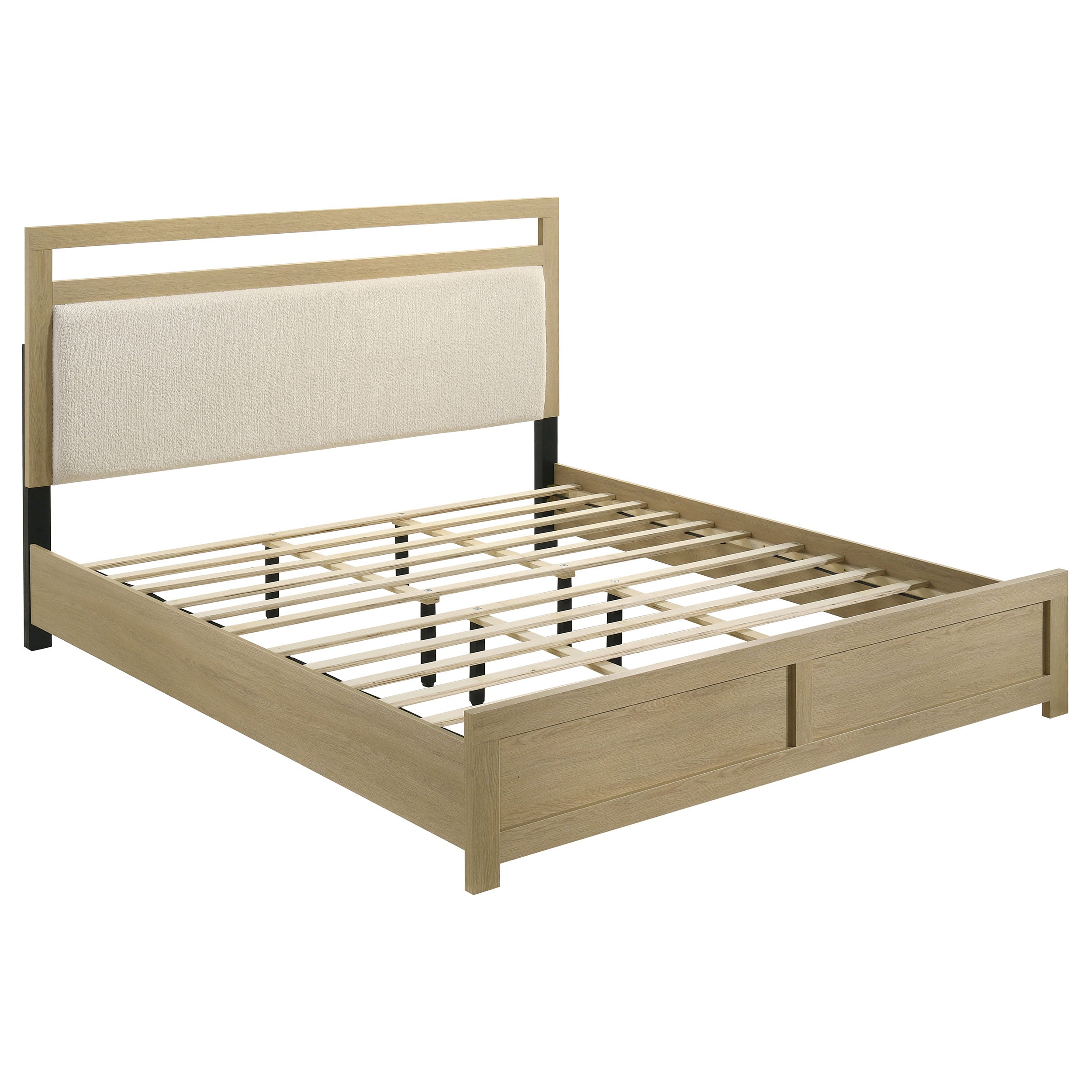 Best Furniture Outlet - Coaster - Hendricks California King Panel Headboard Platform Bed Light Oak - 222651KW
